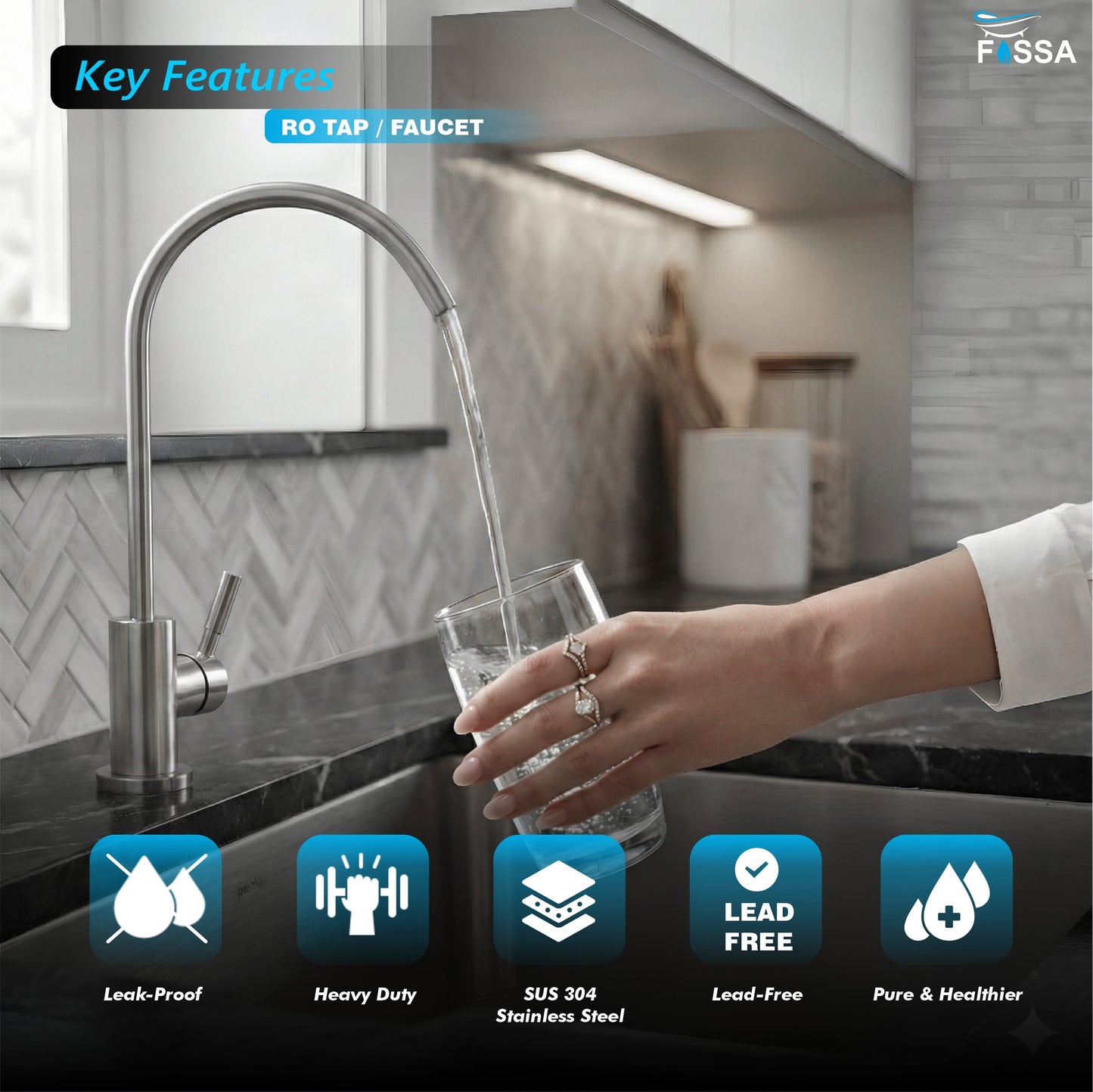 RO Tap/Faucet Premium Stainless Steel Silver